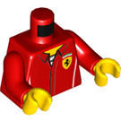 LEGO rot Ferrari Engineer Minifig Torso (973 / 76382)