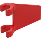 LEGO Red Flag 2 x 2 Angled without Flared Edge (44676)