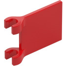 LEGO Red Flag 2 x 2 without Flared Edge (2335 / 11055)