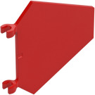 LEGO Red Flag 5 x 6 Hexagonal with Thick Clips (17979 / 53913)