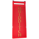 LEGO Red Flag 7 x 3 with Bar Handle with QUIDDITCH Sticker (35252)