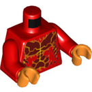 LEGO Rot Flama Minifigur Torso (973 / 76382)