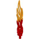 LEGO Red Flame Sword 2 x 12 with Blended Yellow (32558)
