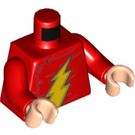 LEGO Czerwony Flash (Jay Garrick) Minifigurka Tułów (973 / 76382)