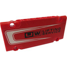 LEGO rouge Plat Panneau 5 x 11 avec UW Lifting Service Autocollant (64782)