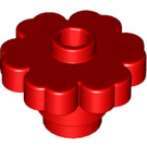 LEGO Rojo Flor 2 x 2 con espiga abierta (4728 / 30657)