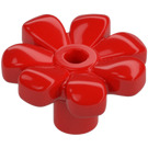 LEGO Red Flower with Squared Petals (without Reinforcement) (4367 / 32606)