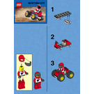 LEGO Red Four Wheel Driver Set 1283 Instructions