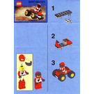 LEGO Rood Vier Wiel Driver 6619 Instructions