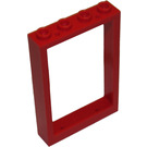 LEGO Rojo Marco 1 x 4 x 5 con espigas huecas (2493)