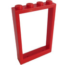 LEGO rot Rahmen 1 x 4 x 5 mit festen Bolzen
