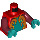 LEGO Red Freya McCloud Minifig Torso (973 / 76382)