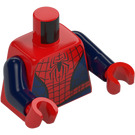 LEGO Červená Friendly Neighborhood Spider-Muž Minifigurka Trup (973 / 76382)