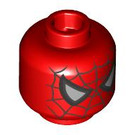 LEGO Rood Friendly Neighborhood Spider-Man Minifigure Hoofd (Verzonken Solid Stud) (3274 / 104686)