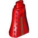 LEGO Red Friends Hip with Long Skirt with Gold Stripe (Thin Hinge) (36187 / 106657)