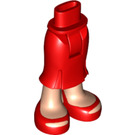 LEGO Rosso Friends Lungo Gonna con Rosso Open Toe Shoes (92817)