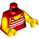 LEGO Rot Fun at the Strand Grandma Minifigur Torso (973 / 76382)