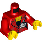 LEGO rouge Gabby ToCamera Minifig Torse (973 / 76382)