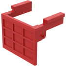 LEGO Red Garage Door with Hinge Ping on Counterweights