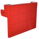 LEGO Red Garage Door with LEGO Logo Embossed