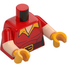 LEGO Red Gaston Minifig Torso (973 / 78568)