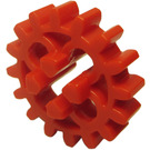 LEGO Red Gear with 16 Teeth Unreinforced (4019)