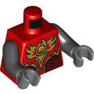 LEGO Rojo Gorzan - Fuego Chi Minifigura Torso (973 / 76382)