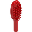 레고 빨간색 Hairbrush 짧은 손잡이 포함(10mm) (3852)