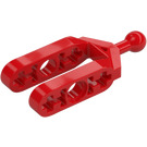 LEGO Red Half Beam Fork with Ball Joint (6572)