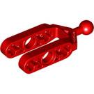 LEGO Red Half Beam Fork with Ball Joint (6572)