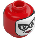 LEGO Red Harley Quinn with Rounded Collar Minifigure Head (Safety Stud) (3274 / 106216)