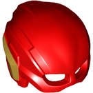 LEGO rot Helm mit Eye Löcher und Gold Wings (34867)