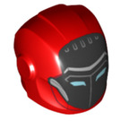 LEGO Red Helmet with Smooth Front with Iron Man Mark 2 Mask (1795 / 28631)