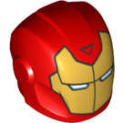 LEGO rouge Casque avec Smooth De Affronter avec rouge Iron Man Masquer (28631 / 29819)