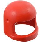 LEGO Red Helmet with Thick Chinstrap and Visor Dimples