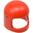 LEGO Red Helmet with Thin Chinstrap and Visor Dimples