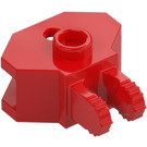 LEGO Rood Scharnier 1 x 2 Vergrendelings met Trekhaakkogel Stopcontact (30396 / 51482)