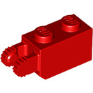 LEGO Rood Scharnier Steen 1 x 2 Vergrendelings met 2 Vingers (Verticaal Einde) (30365 / 54671)