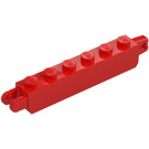 LEGO Rojo Bisagra Ladrillo 1 x 6 Cierre Doble (30388 / 53914)