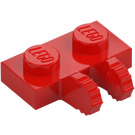 LEGO Rød Hengsel Plate 1 x 2 Låsende med Dual Fingre (50340 / 60471)