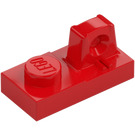 LEGO Rød Hengsel Plate 1 x 2 Låsende med Single Finger på Topp (30383 / 53922)