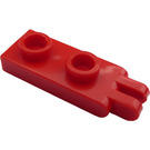 LEGO Červená Závěs Deska 1 x 2 s 2 Prsty Duté cvočky (4276)