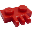 LEGO Red Hinge Plate 1 x 2 with 3 Stubs (2452)