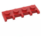 LEGO Rød Hengsel Plate 1 x 4 med Bil Tak Holder (4315)