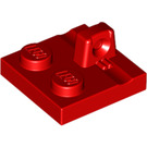 LEGO Red Hinge Plate 2 x 2 with 1 Locking Finger on Top (53968 / 92582)