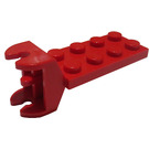 LEGO Rød Hengsel Plate 2 x 4 med Articulated Joint - Kvinne (3640)