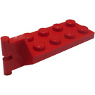 LEGO Rød Hengsel Plate 2 x 4 med Articulated Joint - Mann (3639)