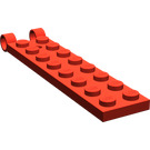 LEGO Red Hinge Plate 2 x 8 Legs (3324)