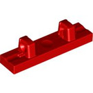 LEGO Red Hinge Tile 1 x 4 Locking with 2 Single Stubs on Top (44822 / 95120)