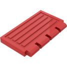 LEGO Red Hinge Tile 2 x 4 with Ribs (2873)